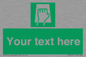 Custom Push Pad Sign